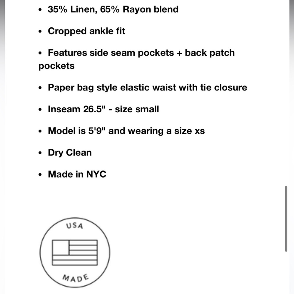 Emerson Fry Army Green High Rise linen Blend Paperbag Pants - Picture 16 of 16